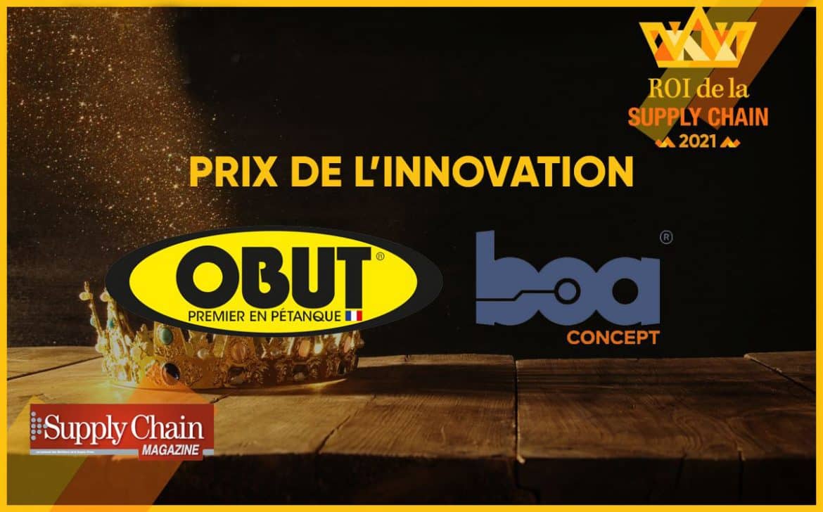 BOAConcept & La Boule OBUT, begleitet von unserem EffiBOT, erhalten den Innovationspreis