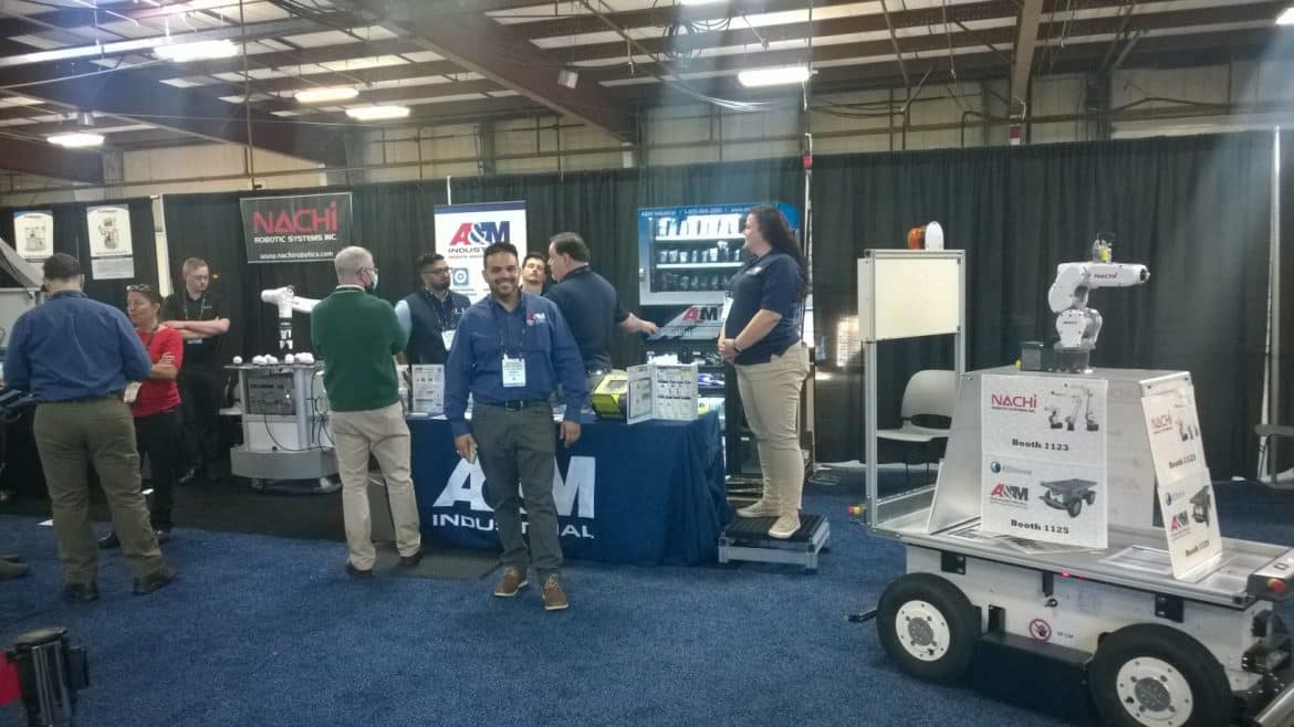 EffiBOT on the A&M Industrials stand at Eastec
