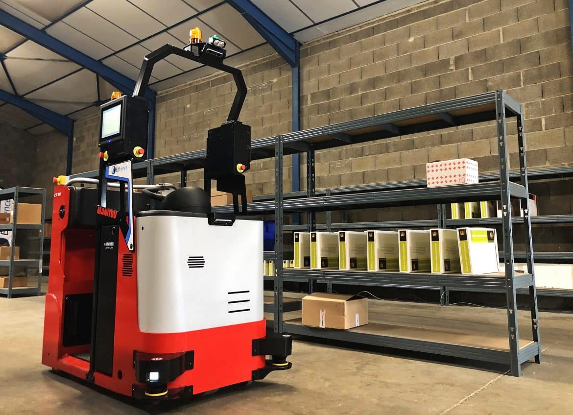 EffiBOT-T, tracteur logistique robotisé, à Chantiers d'Atlantique