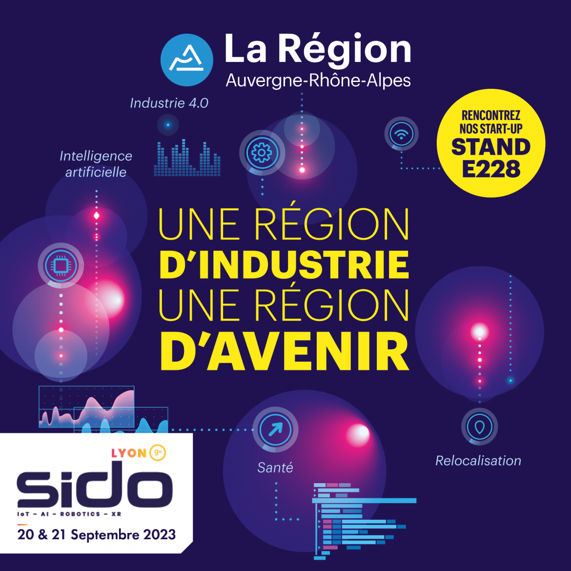 Le SIDO aura lieu les 20 et 21 septembre à Lyon ! Effidence sera présente sur le stand de la Région Auvergne-Rhône-Alpes.